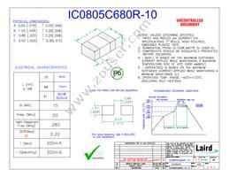 IC0805C680R-10 Cover