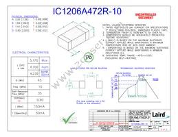 IC1206A472R-10 Datasheet Cover