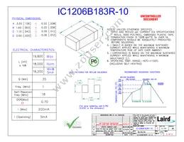 IC1206B183R-10 Datasheet Cover