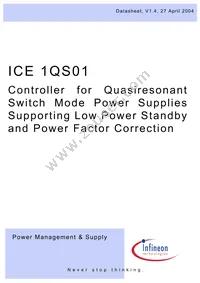 ICE1QS01G Datasheet Cover