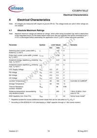 ICE3BR4765JZXKLA1 Datasheet Page 19