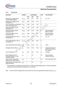 ICE3BR4765JZXKLA1 Datasheet Page 22