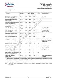 ICE3GS03LJGXUMA1 Datasheet Page 21