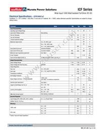 ICF0719V1PTC Datasheet Page 3