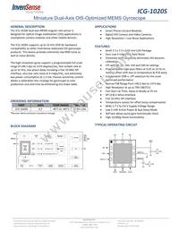 ICG-1020S Datasheet Cover