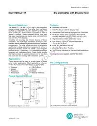 ICL7117C/D Datasheet Cover