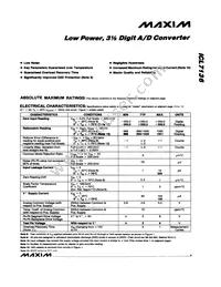ICL7136CQH+ Datasheet Page 3
