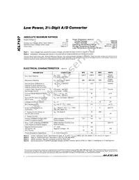 ICL7137CPL+3 Datasheet Page 2