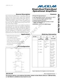 ICL7631EC/D Datasheet Cover