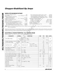 ICL7650MJD/HR Datasheet Page 2