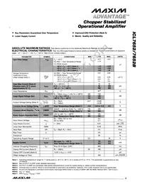 ICL7652CPA+ Datasheet Page 3