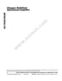 ICL7652CPA+ Datasheet Page 12