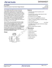 ICL7665SIBA-T Datasheet Cover