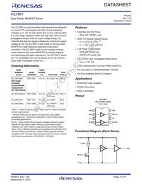 ICL7667CBA-T Datasheet Cover