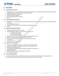 ICM-20789 Datasheet Page 8