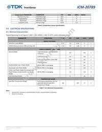 ICM-20789 Datasheet Page 12