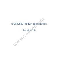 ICM-30630 Datasheet Cover
