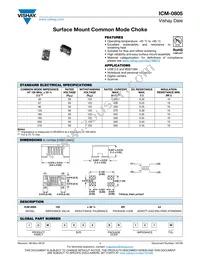 ICM0805ER371M Datasheet Cover