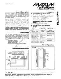 ICM7212AI/D Datasheet Cover