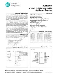 ICM7217CIPI Datasheet Cover