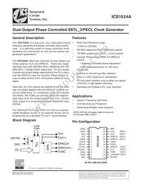 ICS1524AMT Datasheet Cover