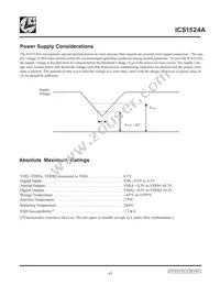 ICS1524AMT Datasheet Page 17