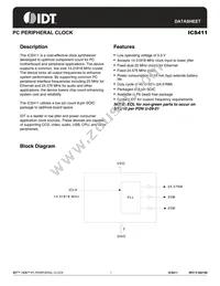 ICS411MT Datasheet Cover