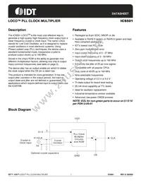 ICS501MT Datasheet Cover