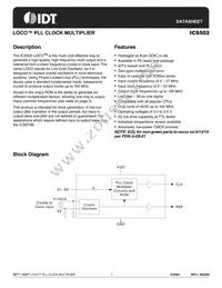 ICS502MT Datasheet Cover