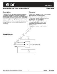 ICS570GI-01T Datasheet Cover