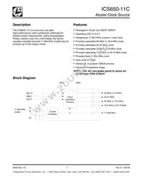 ICS650R-11IT Datasheet Cover