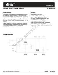 ICS664G-01 Datasheet Cover