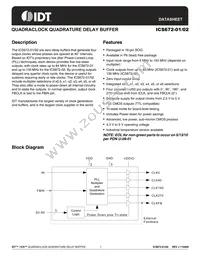 ICS672M-02T Datasheet Cover