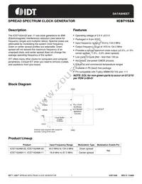 ICS7152AMI-11T Datasheet Cover