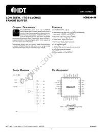 ICS83947AYILN Datasheet Cover