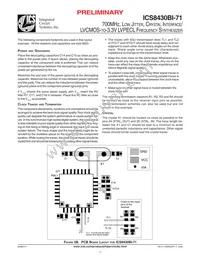 ICS8430BYI-71LFT Datasheet Page 11