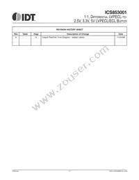 ICS853001AMLFT Datasheet Page 17