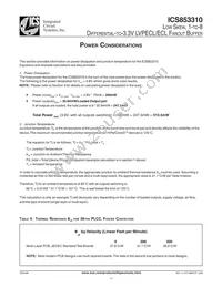 ICS853310AVLFT Datasheet Page 11