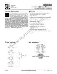 ICS854057AGLFT Datasheet Cover