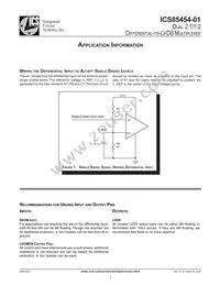 ICS85454AK-01LFT Datasheet Page 7