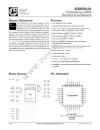 ICS8725AY-01LF Datasheet Cover