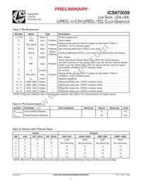 ICS873039AM Datasheet Page 2