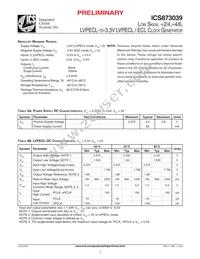 ICS873039AM Datasheet Page 3