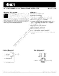 ICS87321AMI Datasheet Cover