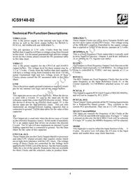 ICS9148F-02 Datasheet Page 4