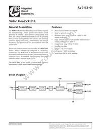 ICS9173-01CS08LFT Datasheet Cover