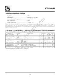 ICS9248AG-92LFT Datasheet Page 10