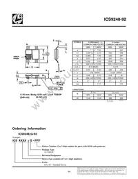 ICS9248AG-92LFT Datasheet Page 14