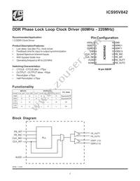 ICS95V842AFT Datasheet Cover