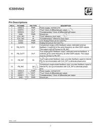 ICS95V842AFT Datasheet Page 2